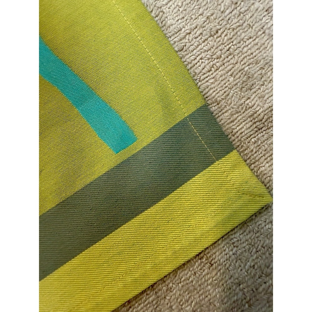 Robert Leheros Moutet rare French Flowers tablerunner Gorgeous Blues Yellows NEW - Picture 6 of 8